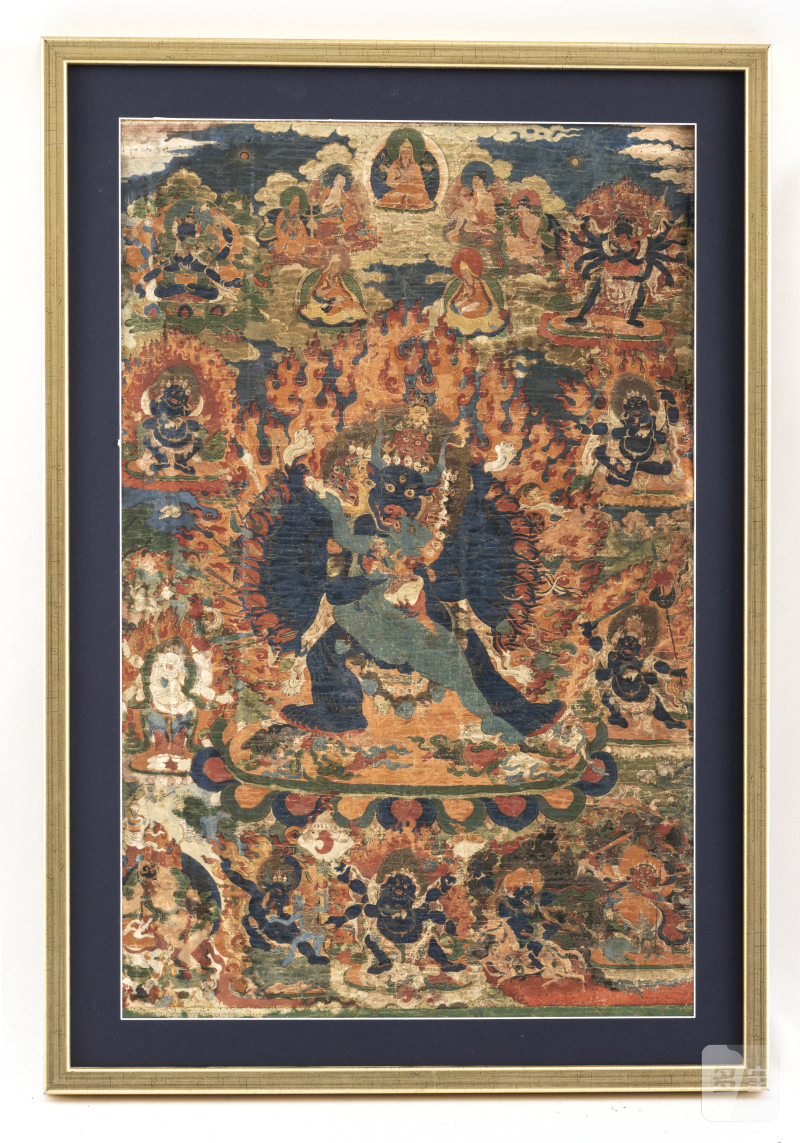 A THANGKA DEPICTING MAHAVAJRABHAIRAVA - 图2